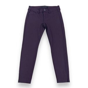 Liverpool‎ Knit Trouser Women's Size 2/26 Purple Super Stretch Ponte Pants